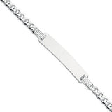 Silver Id Baby 6"/ladies 7" Bracelet 5.5g