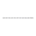 Silver Interlocked Circles CZ Ladies Bracelet