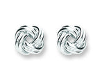 Silver Knot Stud Earrings 1.4g
