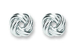 Silver Knot Stud Earrings 2g