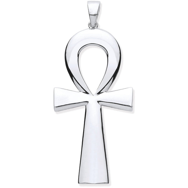 Silver Large Ankh Cross - Key Of Life