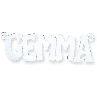 Silver Large Hip Hop Style Name Nameplate With 16"/18"/20" Chain