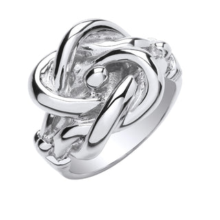 Silver Large Knot Ring