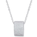 Silver Little Full Et CZ Ring On A 16" Chain