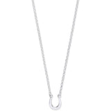 Silver Lucky Horseshoe Necklace 16