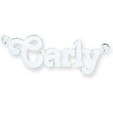 Silver Medium Terra Nameplate With 16"/18"/20" Chain