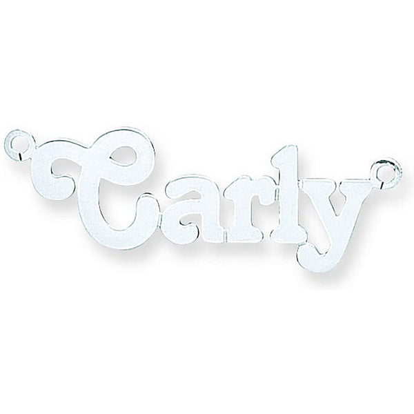 Silver Medium Terra Nameplate With 16"/18"/20" Chain