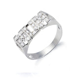 Silver Mum CZ Id Side Ring 4g