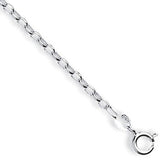 Silver Oval Belcher Anklet
