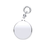 Silver Perfume/ashes Round Holder Pendant