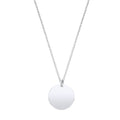 Silver Plain Round Pendant Chain 16