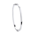 Silver Plain Square Ladies Bangle