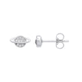 Silver Planet CZ Studs