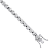 Silver Rubover CZ Tennis Bracelet