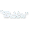 Silver Small Lazybones Nameplate With 16"/18"/20" Chain