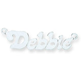 Silver Small Lazybones Nameplate With 16"/18"/20" Chain
