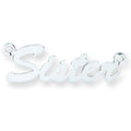 Silver Small Script Nameplate With 16"/18"/20" Chain