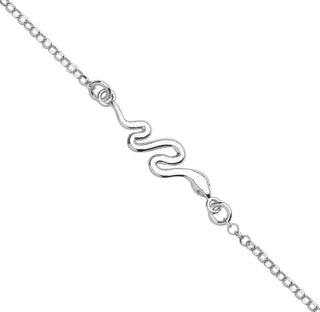 Silver Snake Ladies Bracelet