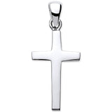Silver Solid Plain Cross