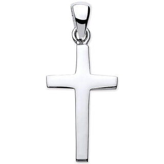 Silver Solid Plain Cross