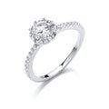 Silver Solitare CZ Ring