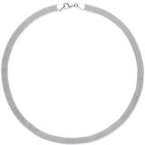 Silver Tight Mesh Watch Strap 18"chain/ladies Bracelet