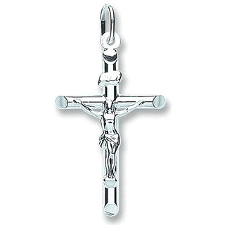 Silver Tubed Crucifix 3.4g