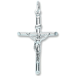 Silver Tubed Crucifix 4.6g