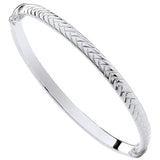 Silver Tyre Design Ladies Bangle