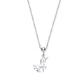 Silver Unicorn Pendant 17" Necklace/07" Bracelet