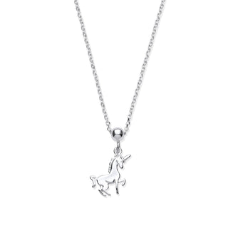Silver Unicorn Pendant 17" Necklace/07" Bracelet