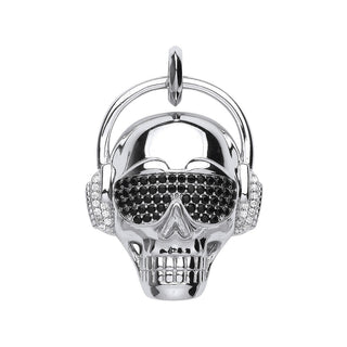 Silver With Headphones Pendant