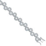 Sliver Fancy CZ Bracelet