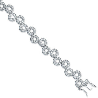 Sliver Fancy CZ Bracelet