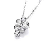 Timeless Rubover Set CZ Pendant With Chain