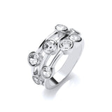 Timeless Style Rubover Set CZ Ring