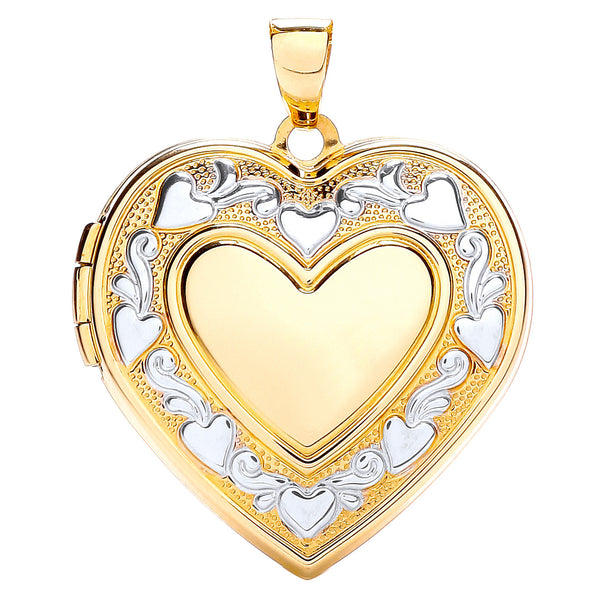 W/y Heart Shape Locket With Edge Design (£580)