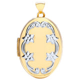 W/y Oval Locket With Design (£515)