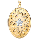 W/y Oval Locket With Design (£830)