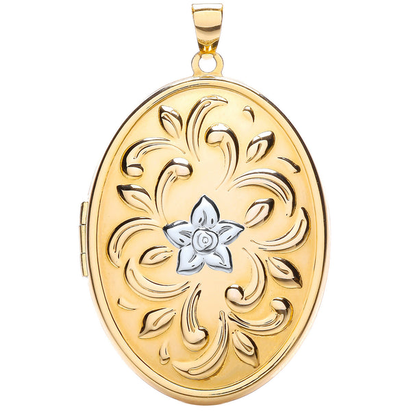 W/y Oval Locket With Design (£830)