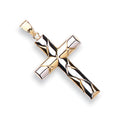W & Yellow Gold Cross