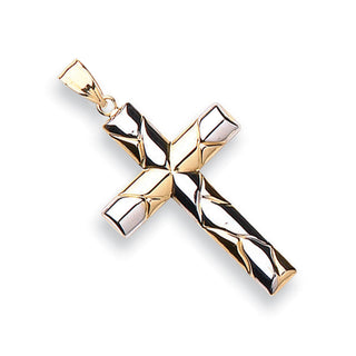 W & Yellow Gold Cross