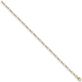 W & Yellow Gold Fancy Bracelet 2.8g