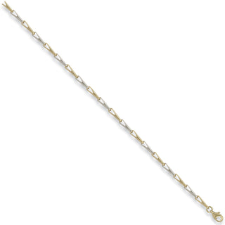 W & Yellow Gold Fancy Bracelet 2.8g