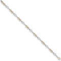 W & Yellow Gold Fancy Bracelet 3.3g