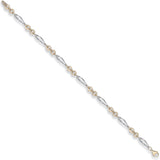 W & Yellow Gold Fancy Bracelet 3.3g