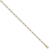 W & Yellow Gold Fancy Bracelet 4.2g