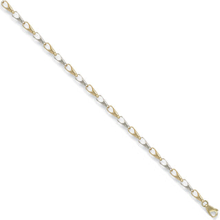 W & Yellow Gold Fancy Bracelet 4.2g