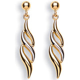 W & Yellow Gold Fancy Drops