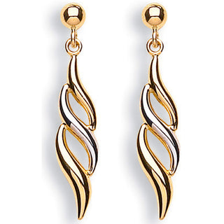 W & Yellow Gold Fancy Drops
